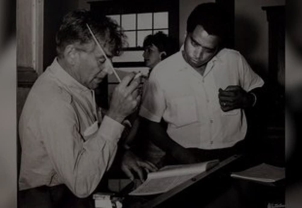 Two men reading