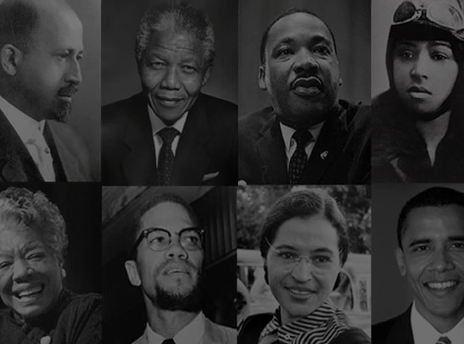 A collage of black leaders